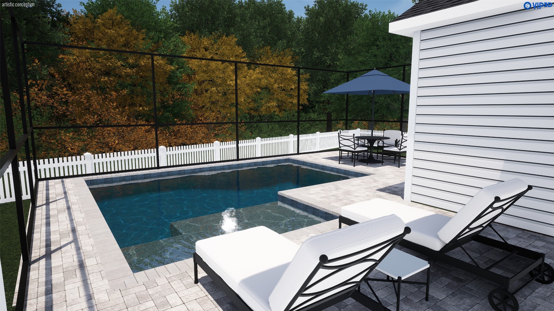 29302 Grandview Manor Yulee, FL 32097 - Photo 41 of 41 Pool drawing fountain design