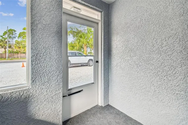 a view of front door