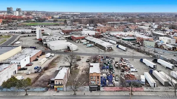 an aerial view of a city