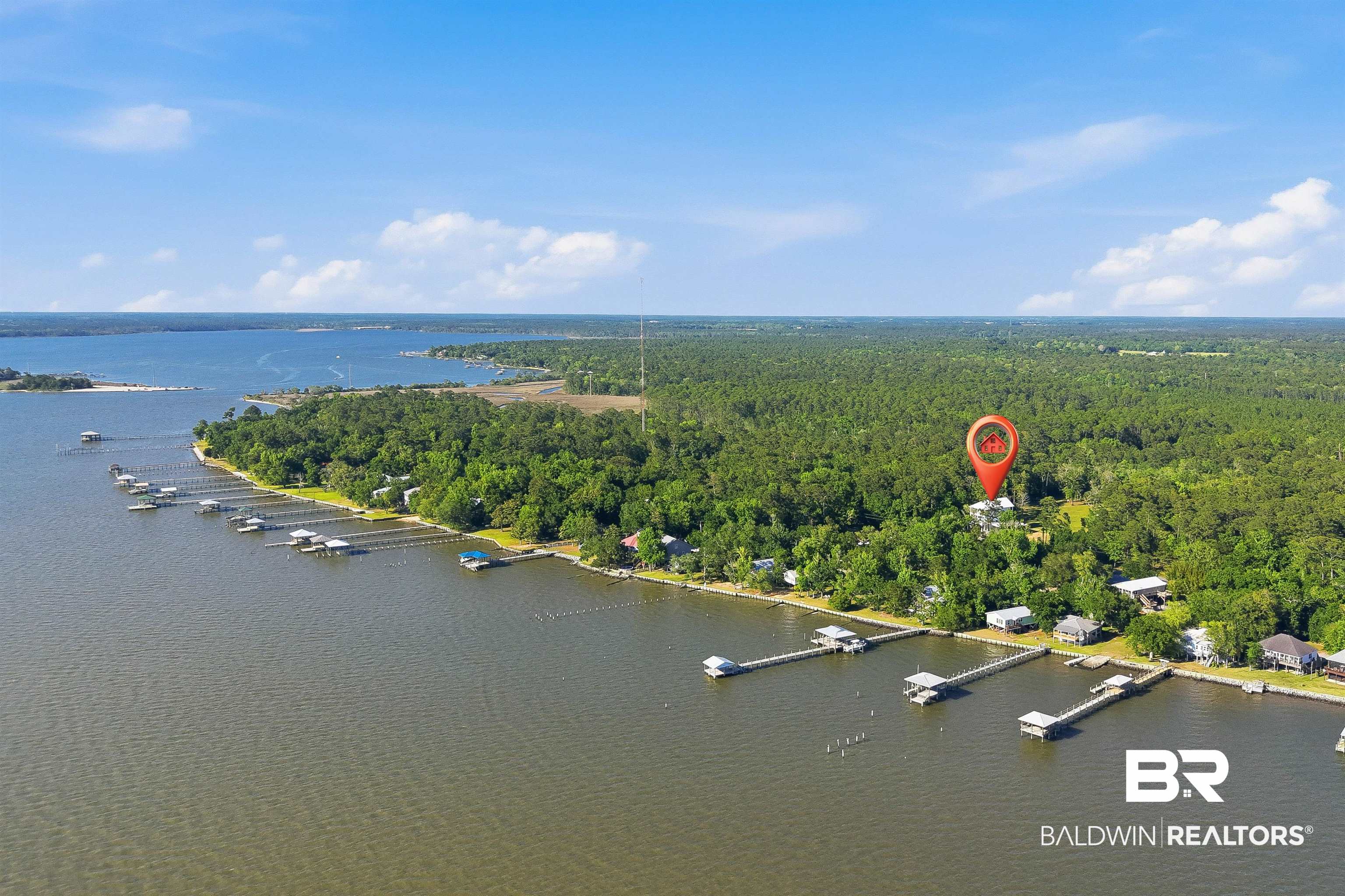 9624 North Bay Street Foley, AL 36535 - Photo 58 of 59 Waterfront property featuring a private pier and deep water access