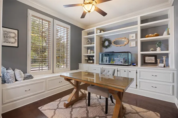 a living room with furniture and window
