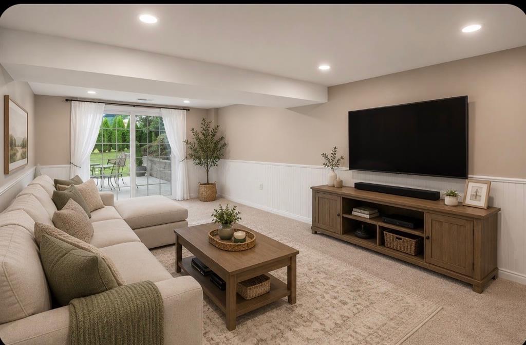 1351 Carnahan Road Pittsburgh, PA 15220 - Photo 27 of 50 a living room with furniture and a flat screen tv