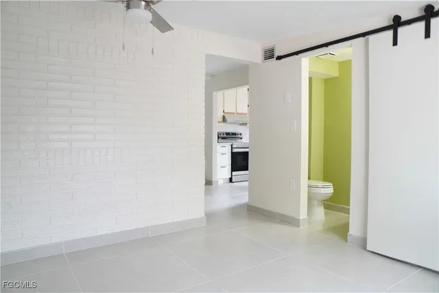 a view of an empty room