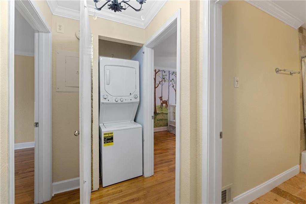 1879 Johnson Road Northeast, Unit 3 Atlanta, GA 30306 - Photo 18 of 38 a view of an entryway with wooden floor