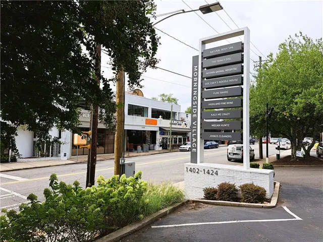 a view of a street with houses