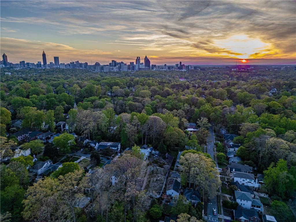 1879 Johnson Road Northeast, Unit 3 Atlanta, GA 30306 - Photo 38 of 38 a view of a city with lots of plants and mountain view