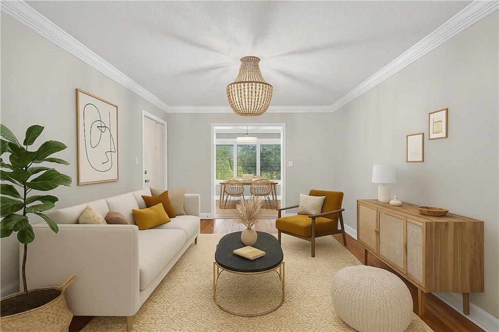 1879 Johnson Road Northeast, Unit 3 Atlanta, GA 30306 - Photo 5 of 38 a living room with furniture potted plant and a window
