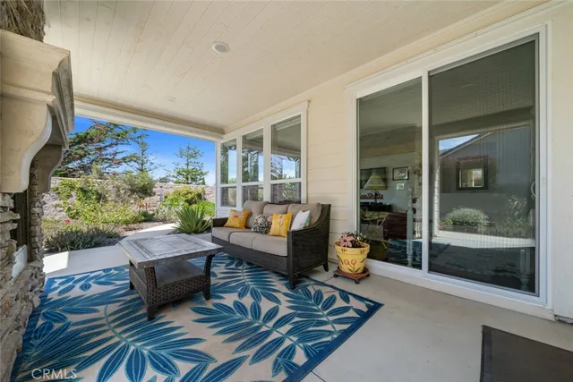 a view of a garden with a fountain