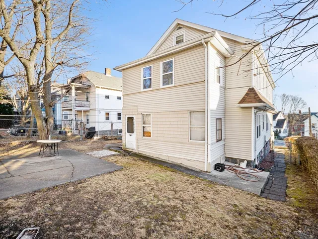a view of a house with a patio