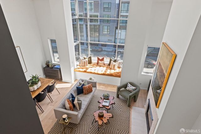 view of living room with furniture and window