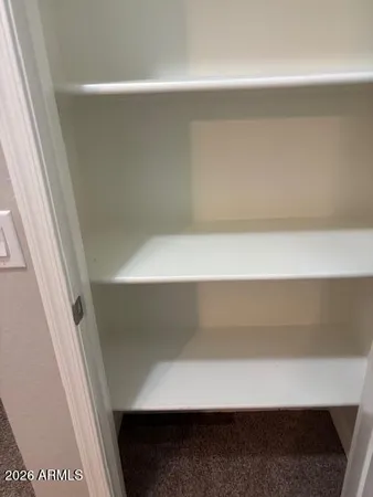 a close view of closet
