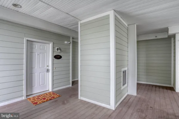 wooden floor and outdoor space