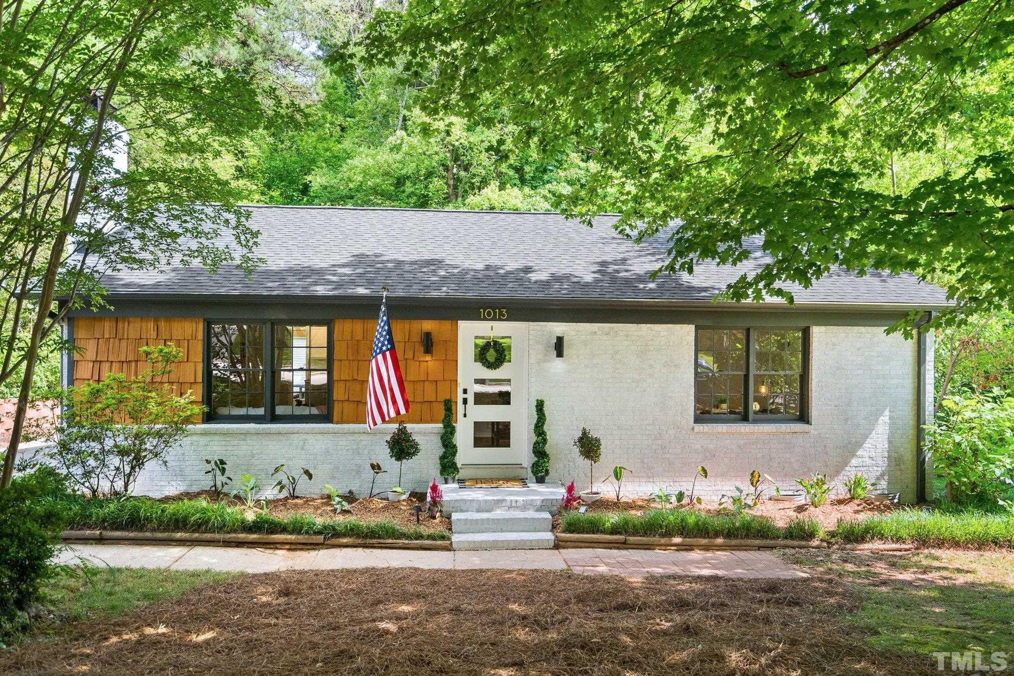 front view of house with a yard