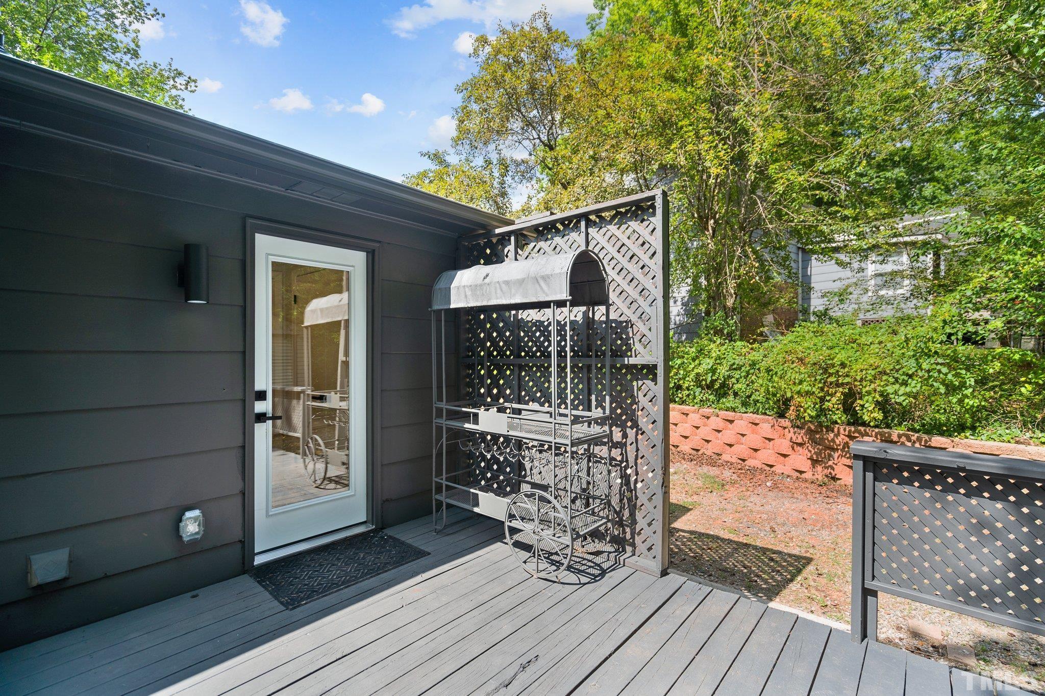 1013 Mockingbird Drive Raleigh, NC 27615 - Photo 30 of 41 a view of front door deck of house