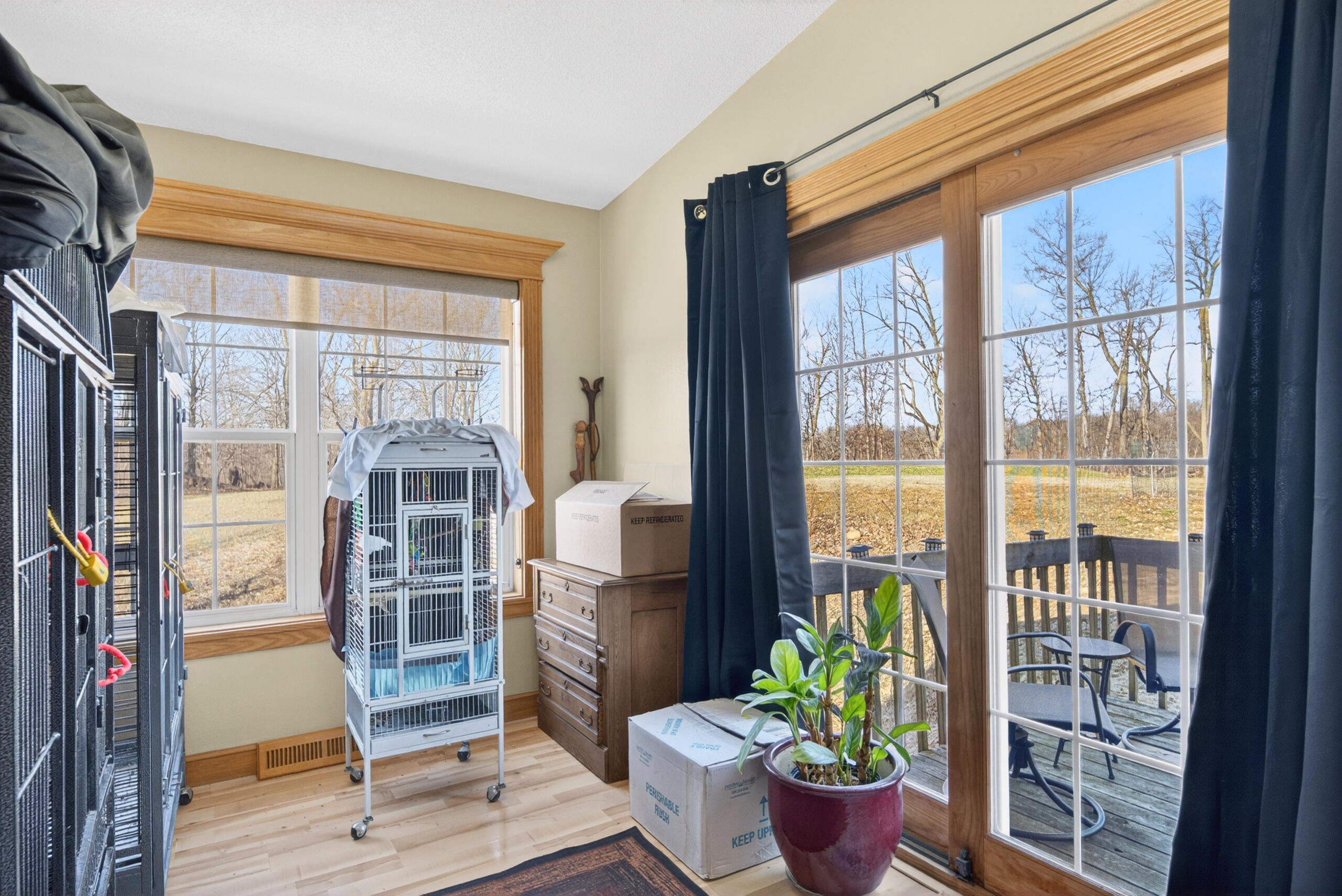 N3556 Slatts Road Mitchell, WI 53011 - Photo 13 of 28 Bedroom 2 has Deck Access