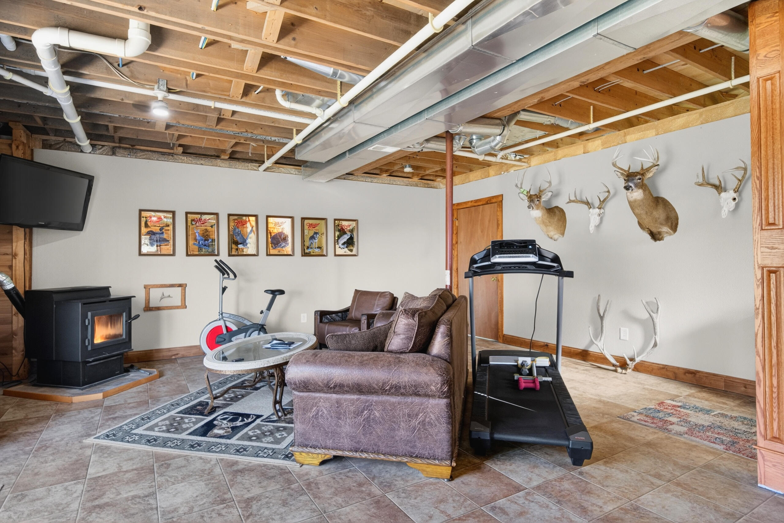 N3556 Slatts Road Mitchell, WI 53011 - Photo 15 of 28 Finished Lower Level Family Room