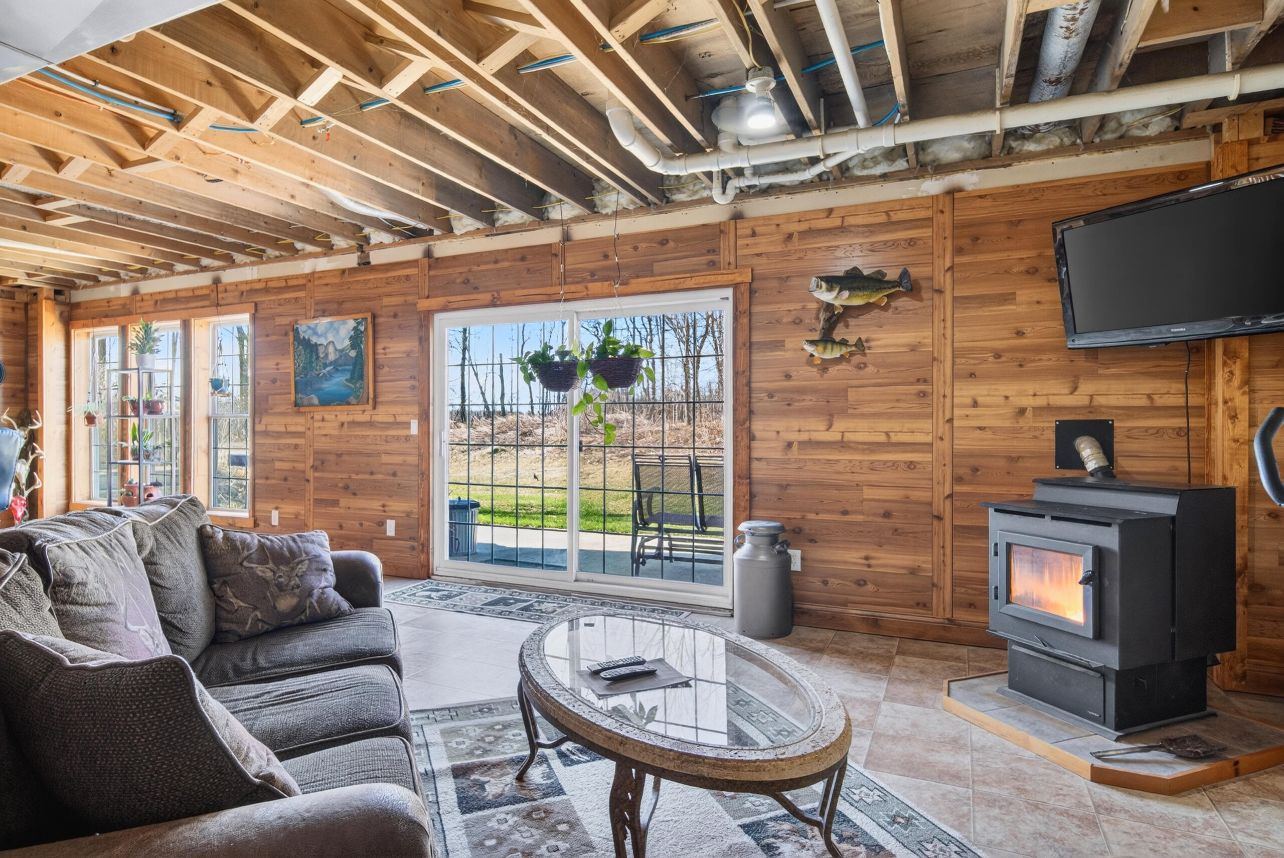 N3556 Slatts Road Mitchell, WI 53011 - Photo 17 of 28 Large Finished Basement