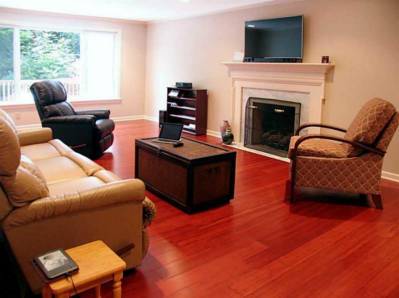 56 Holland Road Churchill, PA 15235 - Photo 8 of 25 Living Room. Has gas-log fireplace and over-sized window looking out to back yard.