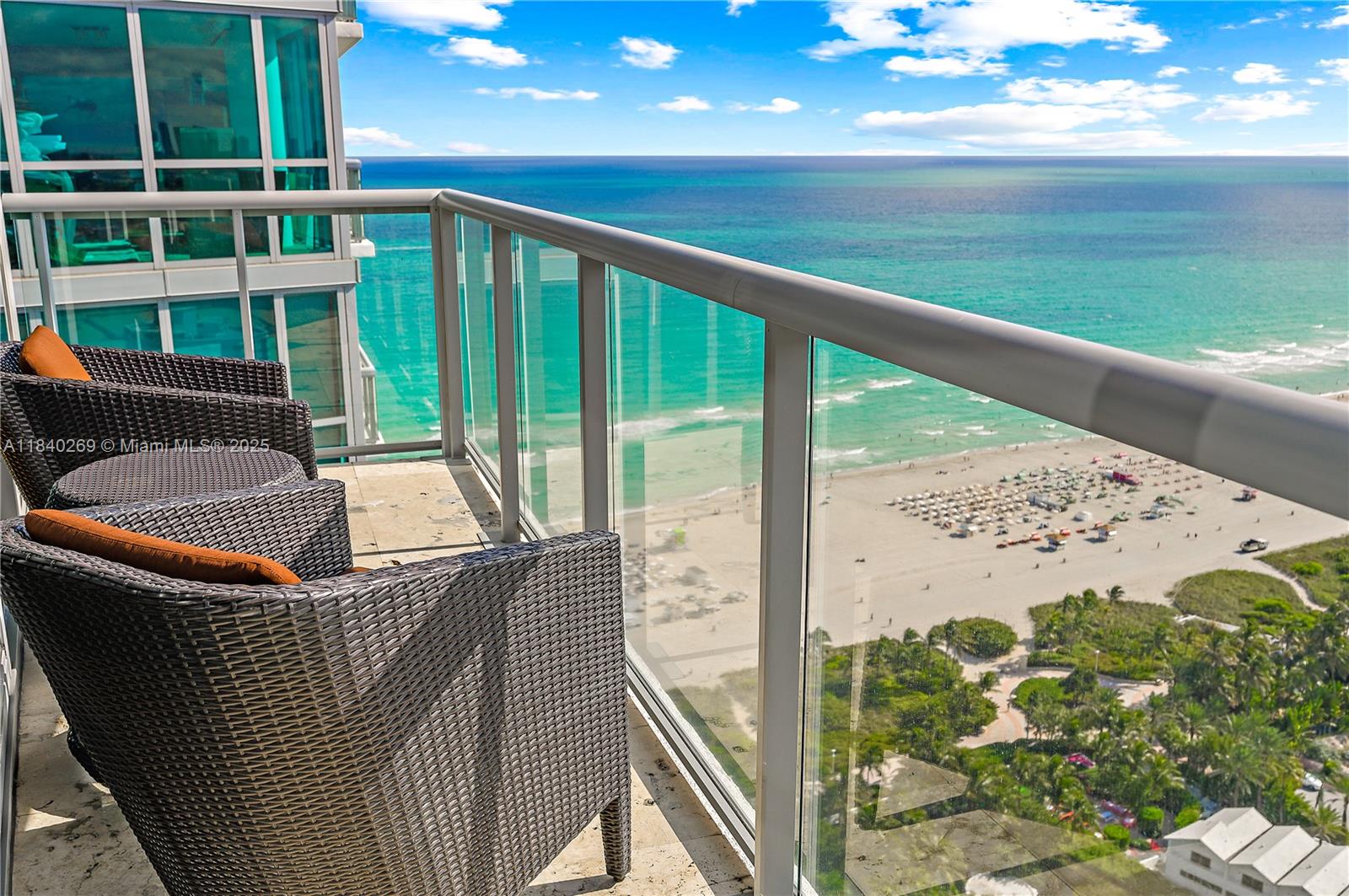 101 20th Street, Unit 3504 Miami Beach, FL 33139 - Photo 3 of 25 a balcony view with a large window