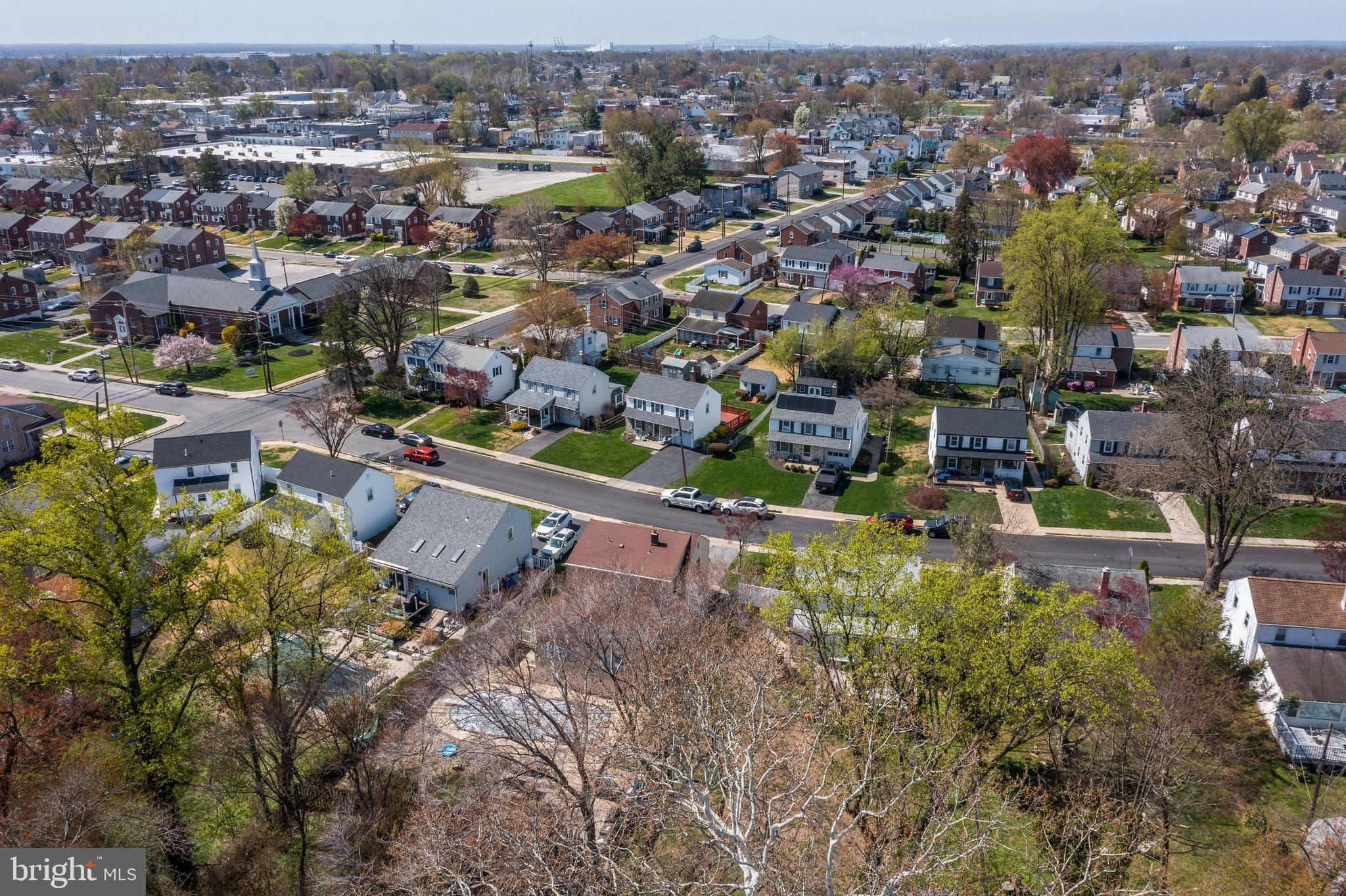 409 Holmes Road Morton, PA 19070 - Photo 42 of 55 an aerial view of a city with lots of residential buildings