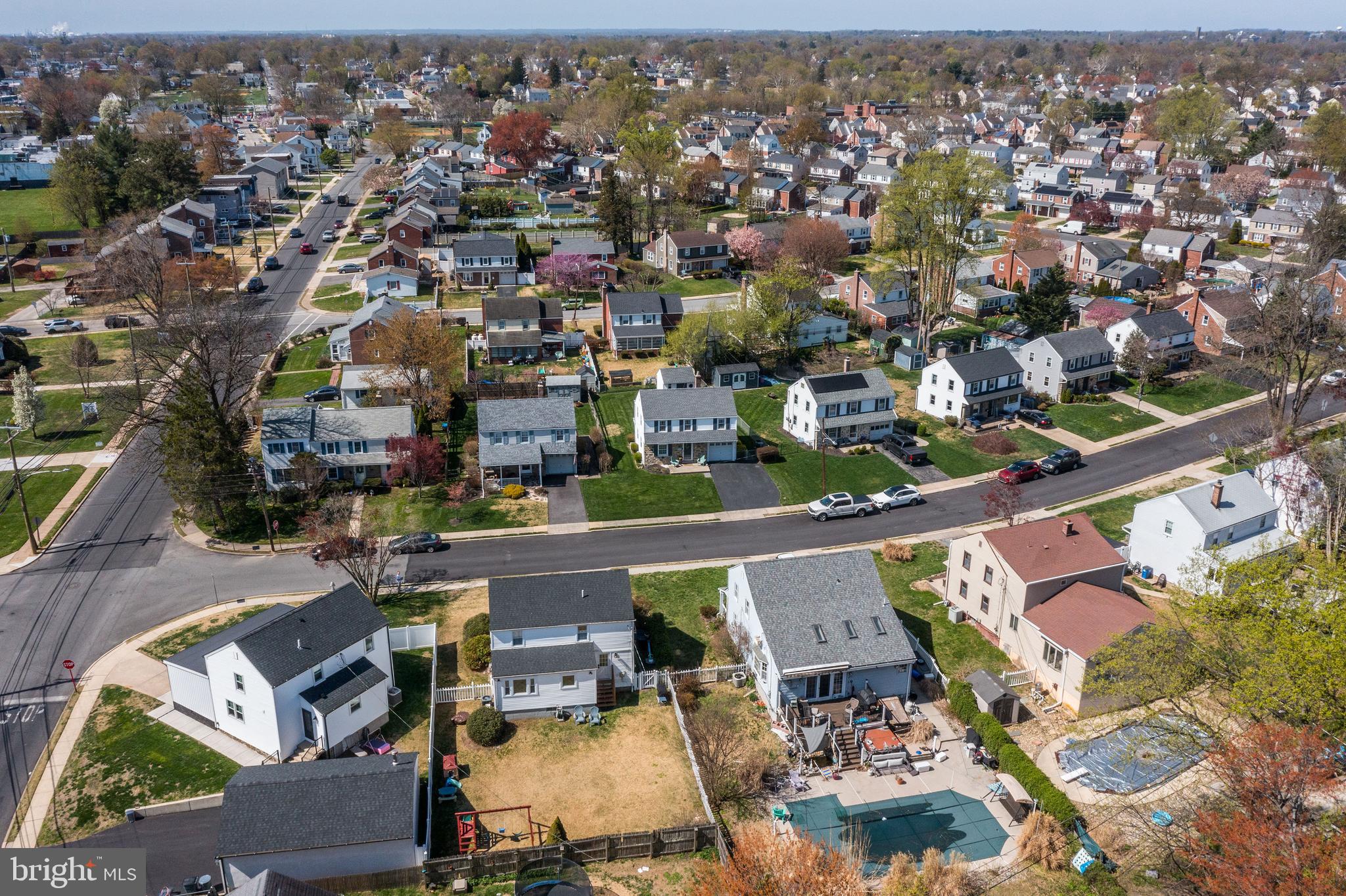 409 Holmes Road Morton, PA 19070 - Photo 43 of 55 an aerial view of a houses with outdoor space