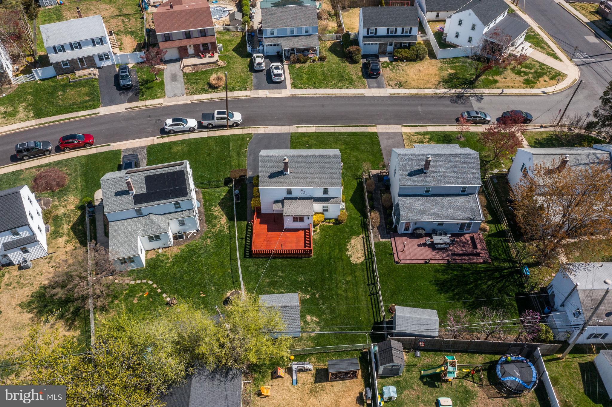409 Holmes Road Morton, PA 19070 - Photo 48 of 55 an aerial view of a houses with yard