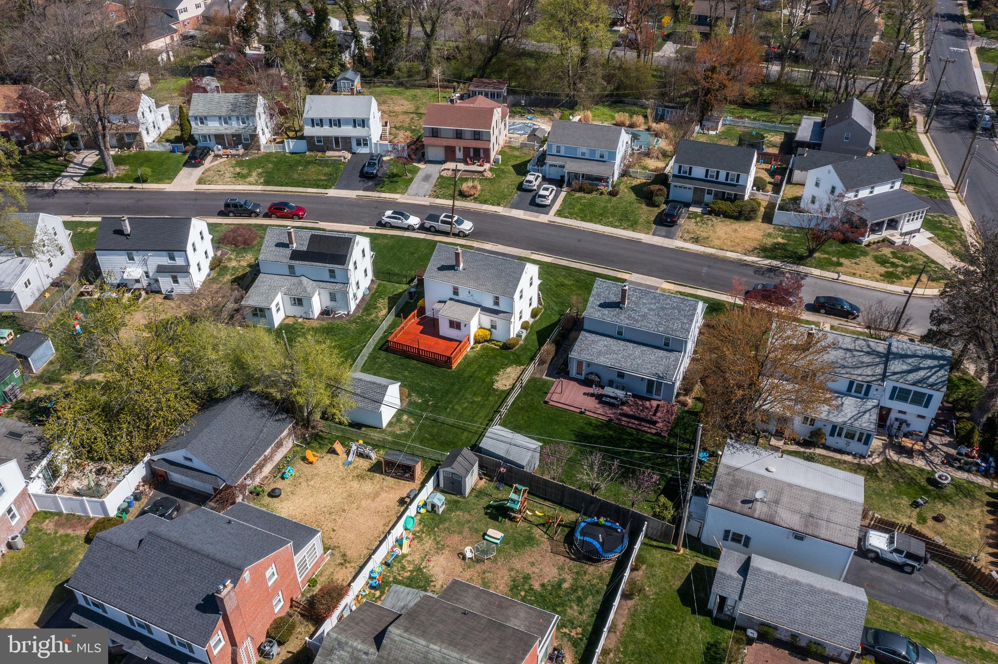 409 Holmes Road Morton, PA 19070 - Photo 49 of 55 an aerial view of a houses with a city view