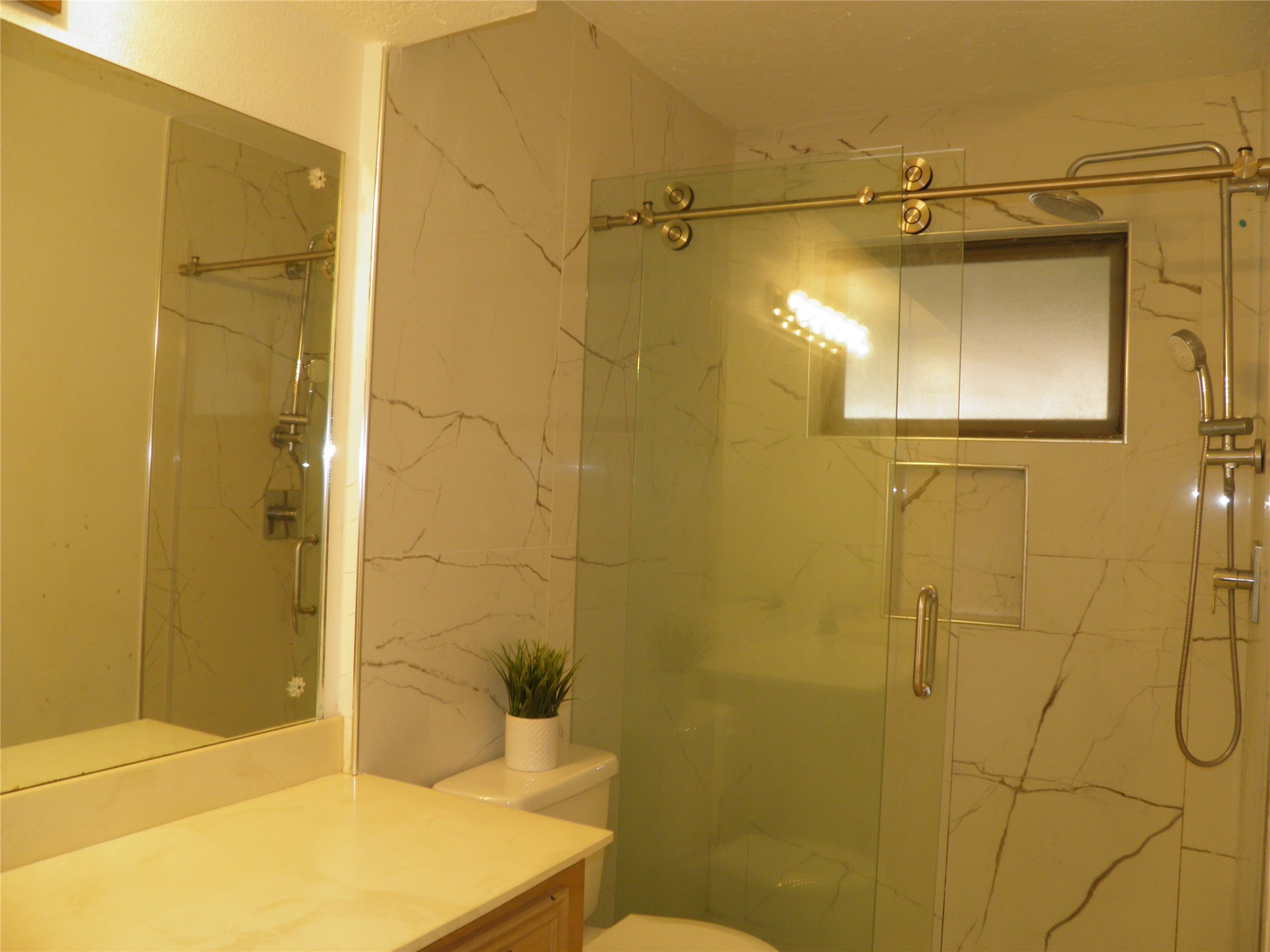 6819 Addicks Clodine Road Houston, TX 77083 - Photo 14 of 28 a bathroom with a shower