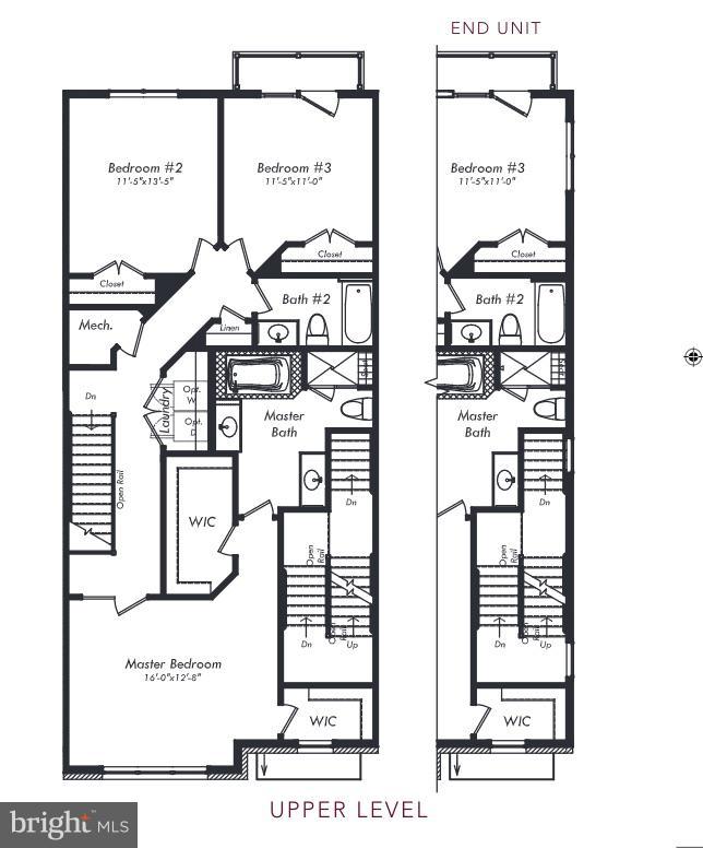 1428 Ribbon Limestone Terrace Southeast Leesburg, VA 20175 - Photo 29 of 29 Upper Level floor plan