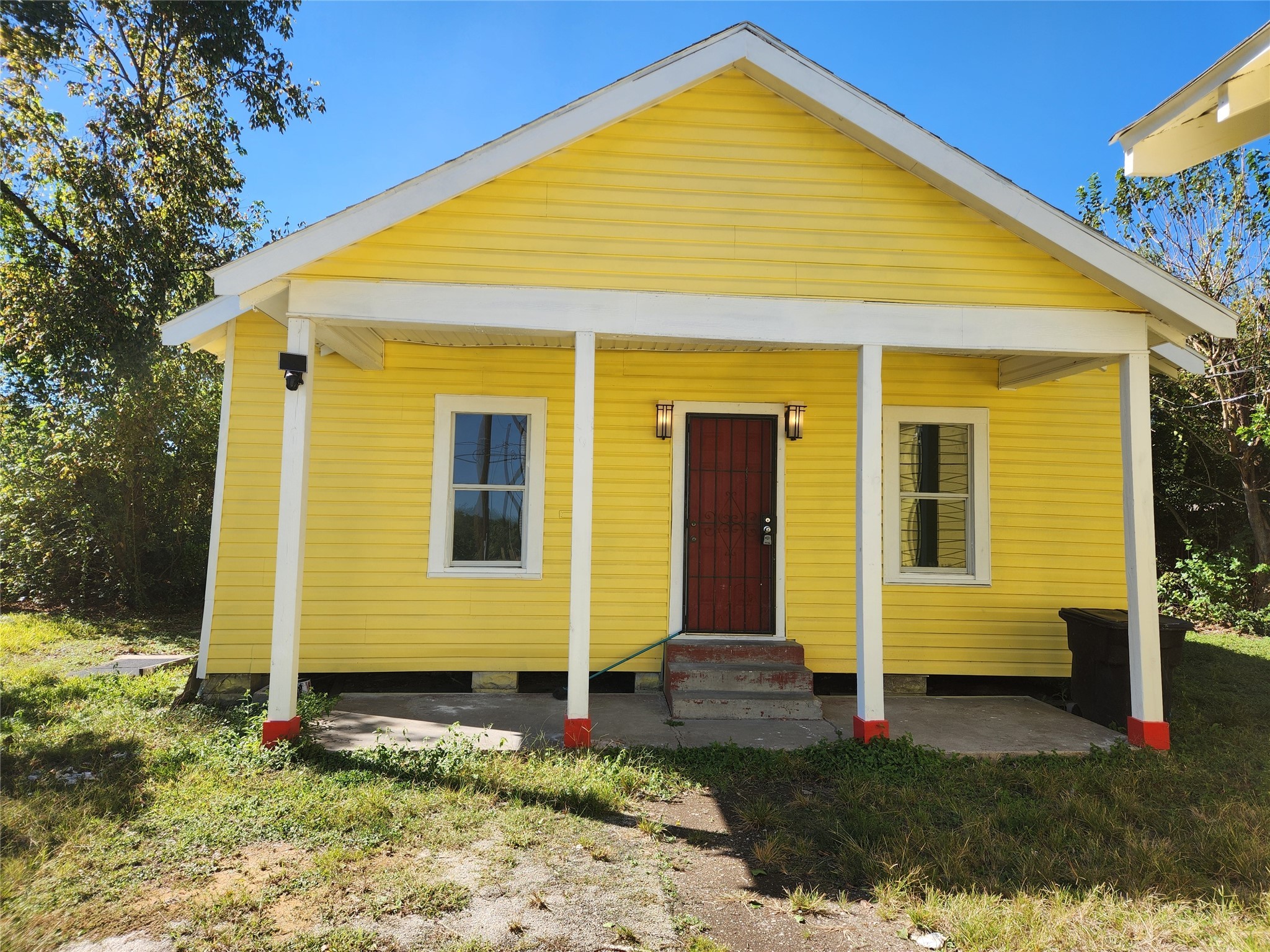 a front view of house with a yard