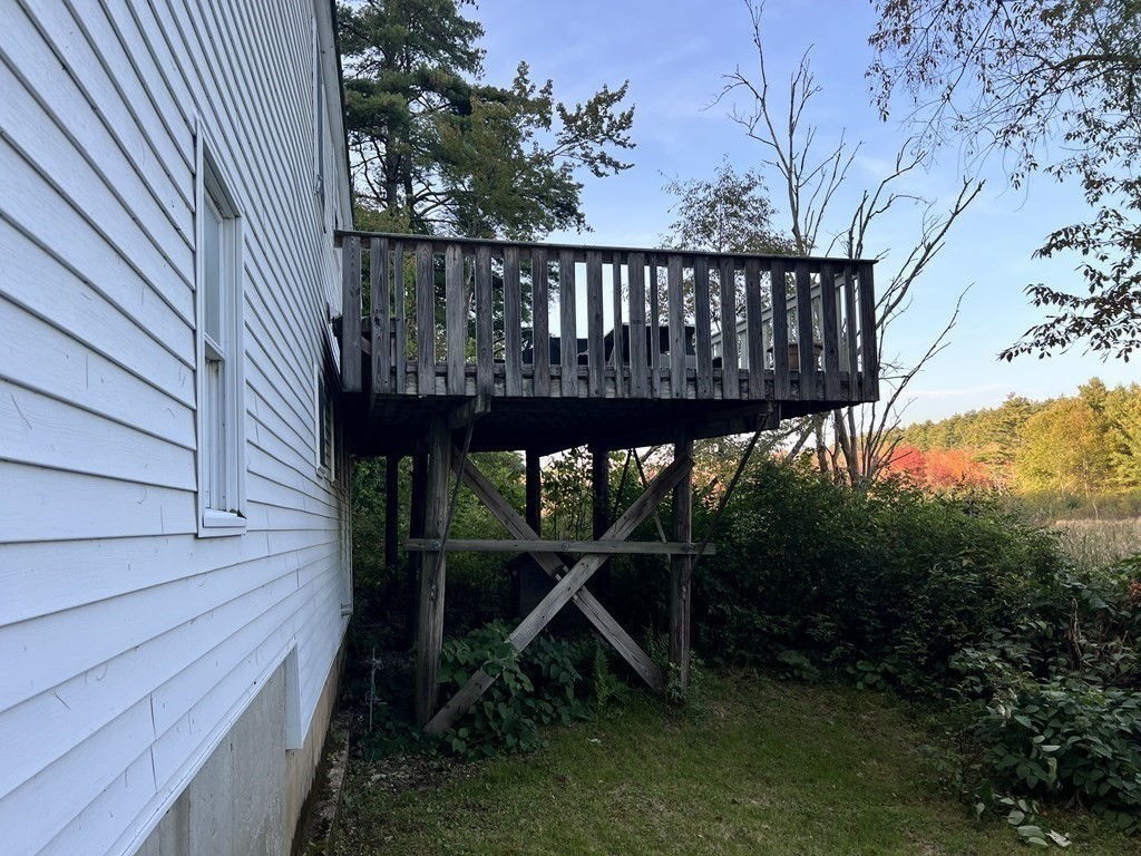 25 Main Road Phillipston, MA 01331 - Photo 6 of 42 a view of a wooden deck and a yard with wooden fence