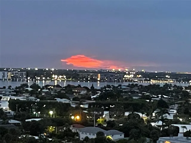 a view of an ocean and beach