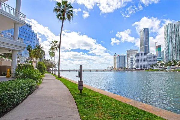a view of a city with ocean