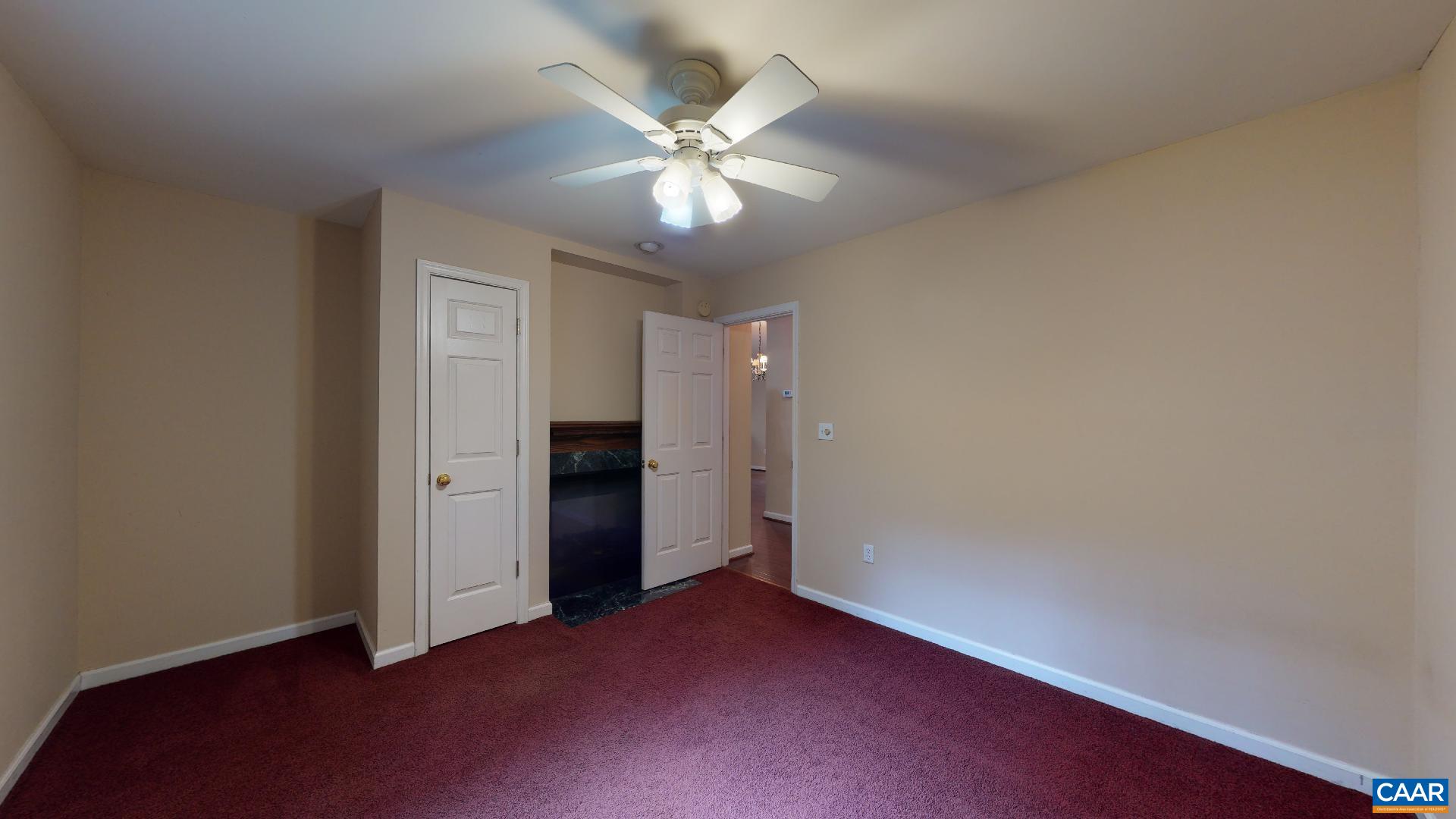 5 Haversack Road Palmyra, VA 22963 - Photo 16 of 25 an empty room with closet and a chandelier fan