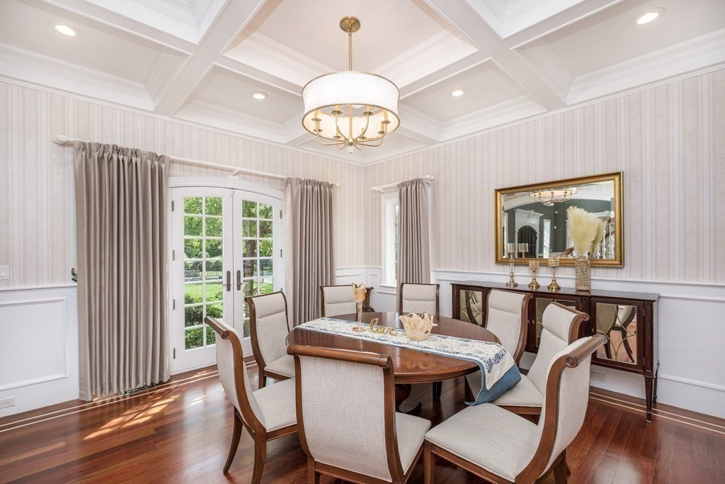7 Evergreen Avenue Weston, MA 02493 - Photo 6 of 42 a view of a dining room with furniture window and wooden floor