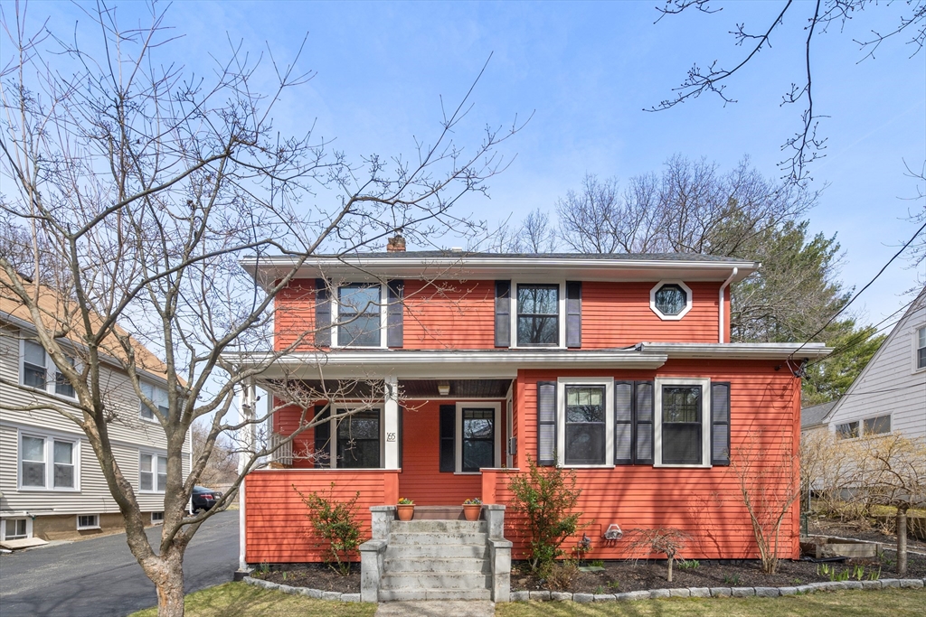 65 Harding Street Newton, MA 02465 - Photo 1 of 1 front view of house with a yard