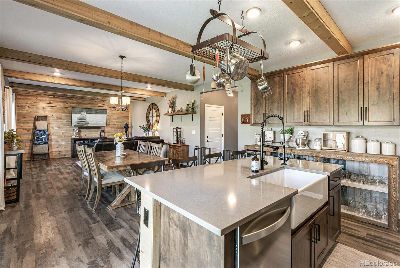 42891 Hawktree Circle Elizabeth, CO 80107 - Photo 11 of 39 a kitchen with counter space and breakfast area