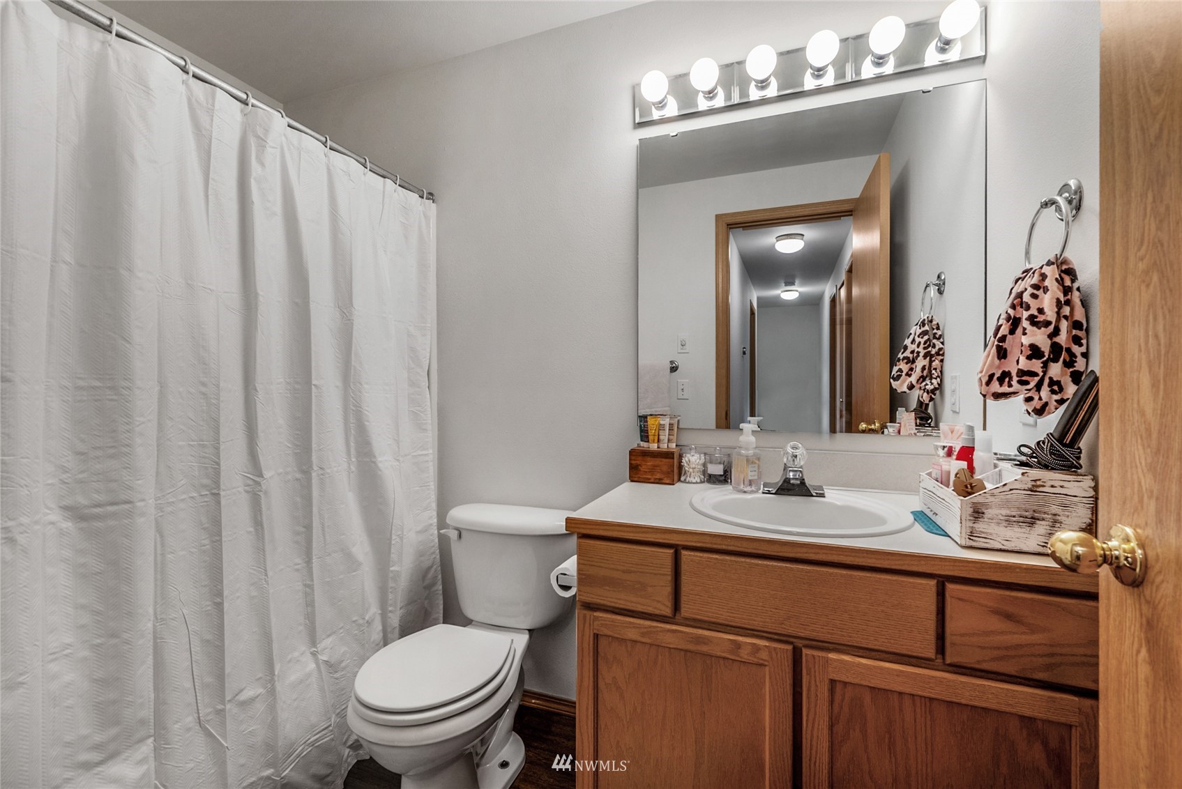 234 17th Street Gold Bar, WA 98251 - Photo 13 of 25 a bathroom with a toilet a sink and a mirror