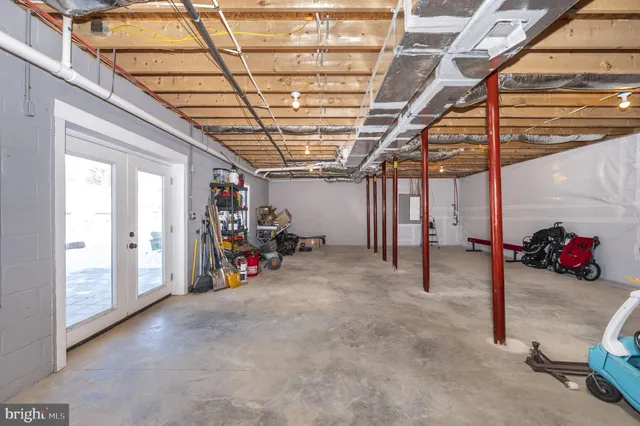 a view of a bike garage