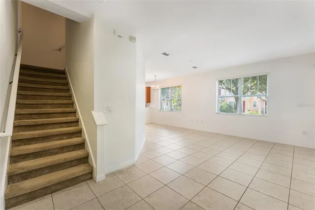 a view of an entryway with staircase