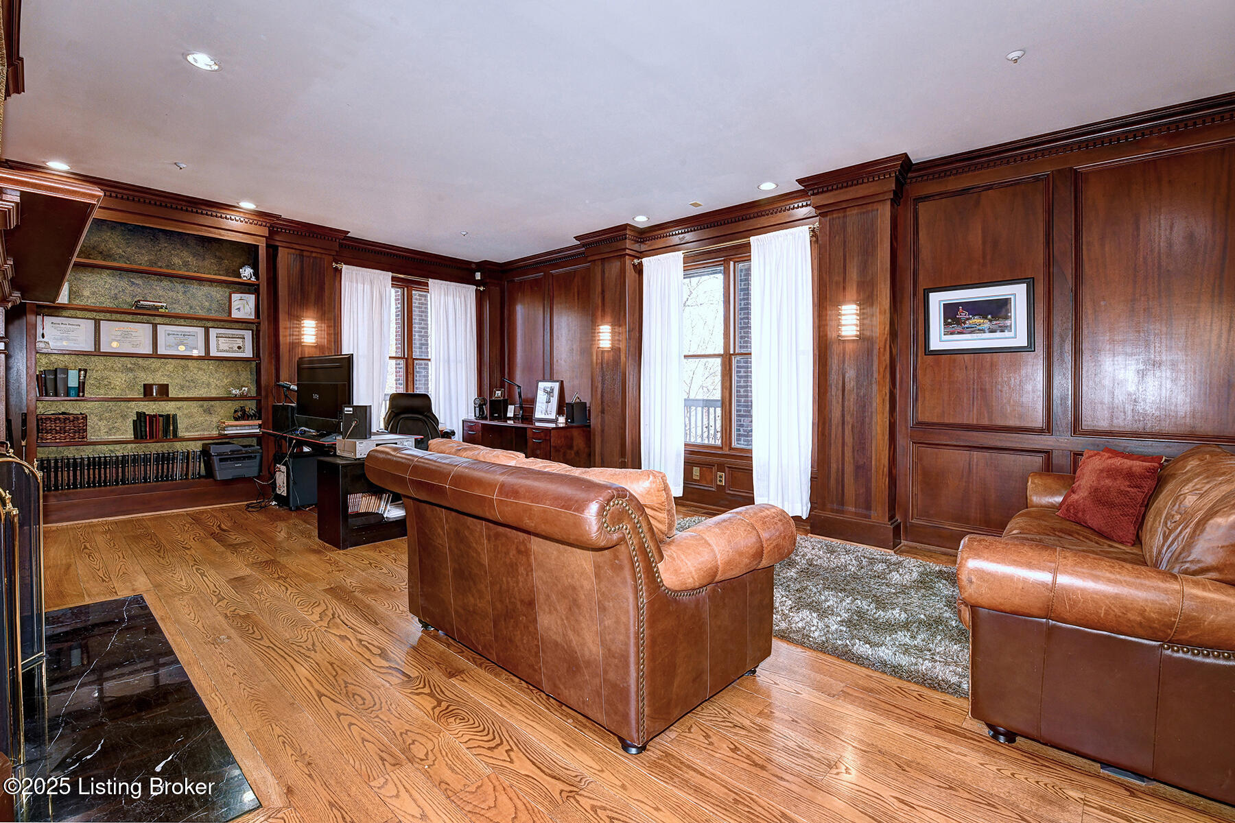 4226 Dolphin Road Louisville, KY 40220 - Photo 52 of 125 1st Floor Den/Office With Rustic Wood Accents