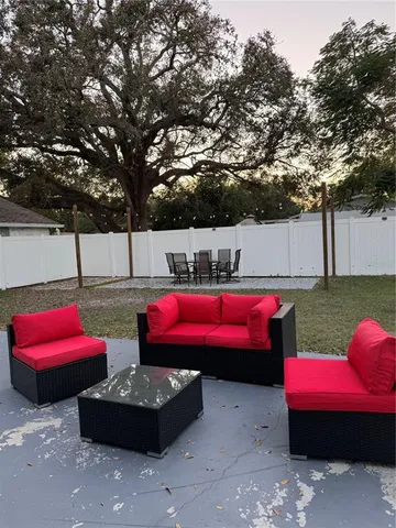 a view of outdoor space with patio