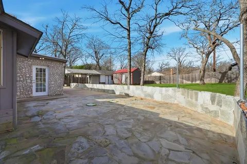 a view of road with trees