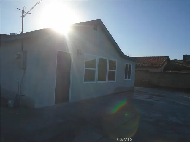 a backyard of a house