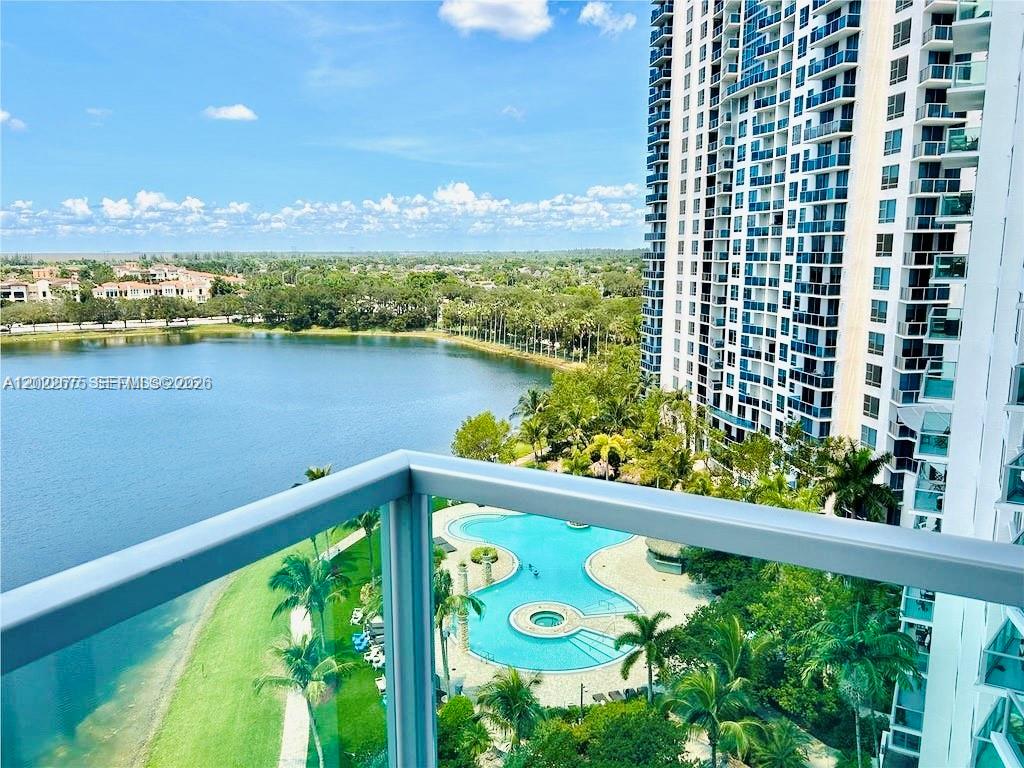 2681 North Flamingo Road, Unit 2602S Sunrise, FL 33323 - Photo 2 of 18 a view of a balcony with lake view