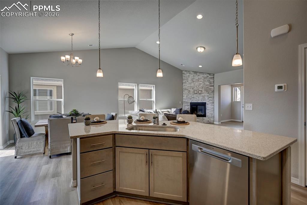 5167 Truscott Road Colorado Springs, CO 80925 - Photo 8 of 20 a kitchen with sink and stove
