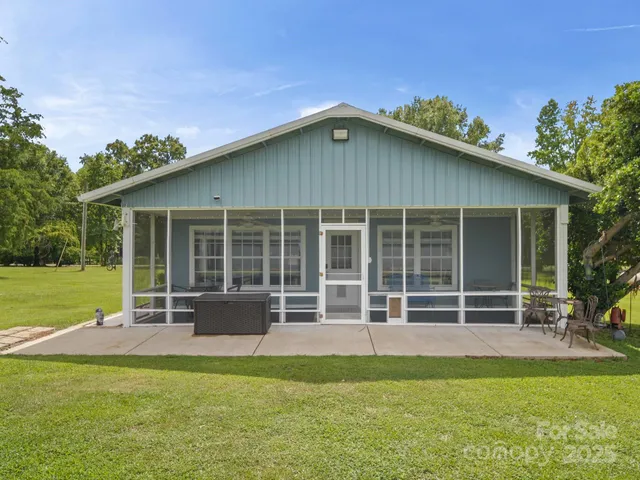 a house view with a garden space