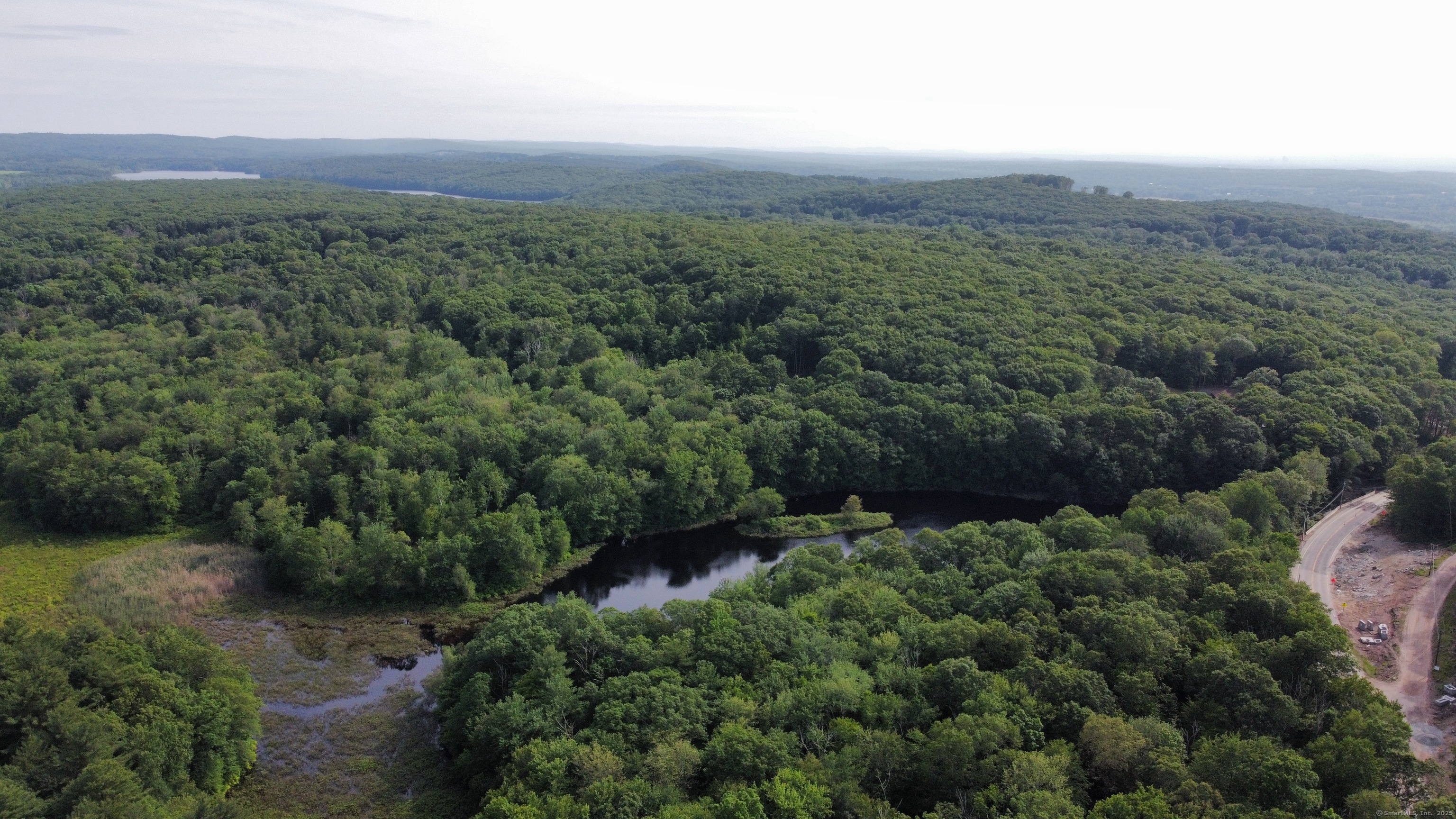 178 Crystal Lake Road Ellington, CT 06029 - Photo 17 of 27 an aerial view of green landscape with trees and houses