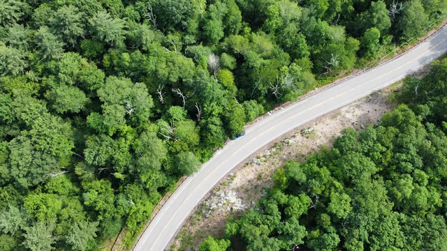 an aerial view of a city
