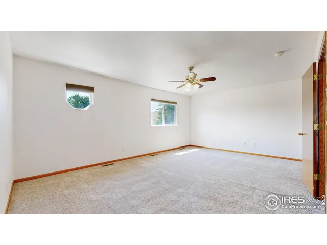 a open hall with a cabinet